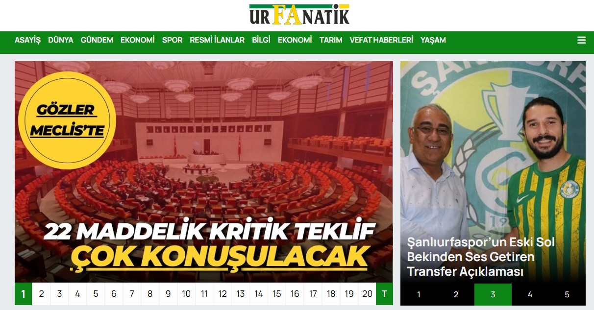 Urfa Haberleri - urfanatik.com